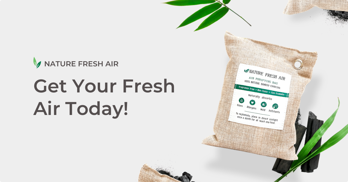 Nature Fresh Air Purifier Bags, Bamboo Charcoal Air Purifying Bags,  Activated Charcoal Air Purifying Bag Odor Eliminators 